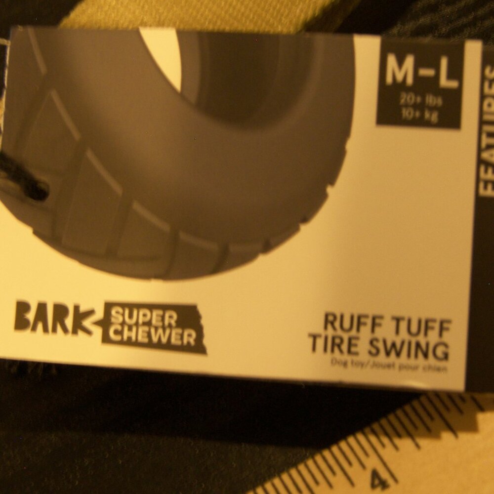 Bark Super Chewer Tire Swing - Black